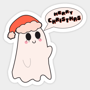 Santa Ghost Sticker